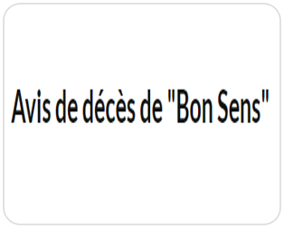 LE BON SENS
