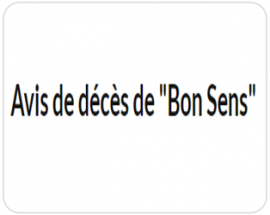 LE BON SENS